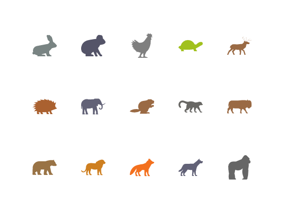 39個野生動物ICON圖标