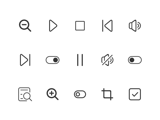 50個單色常用操作ICON圖标