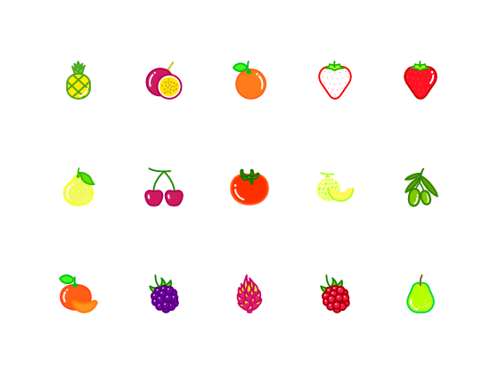 40個水果ICON圖标