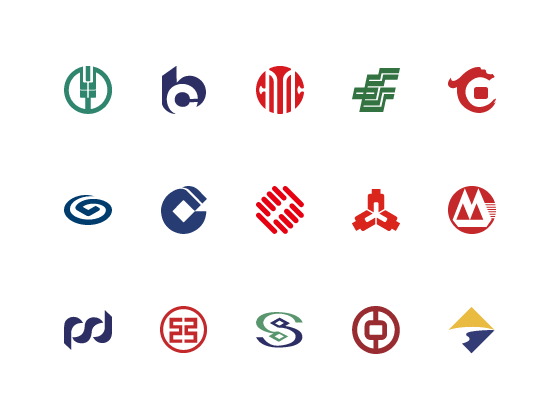 21個銀行logo ICON圖标